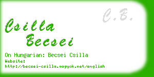 csilla becsei business card